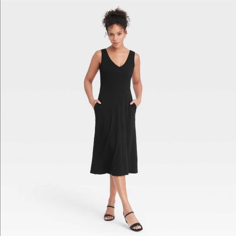 NWT- Sleeveless Rib Knit Ballet Dress w/ POCKETS!